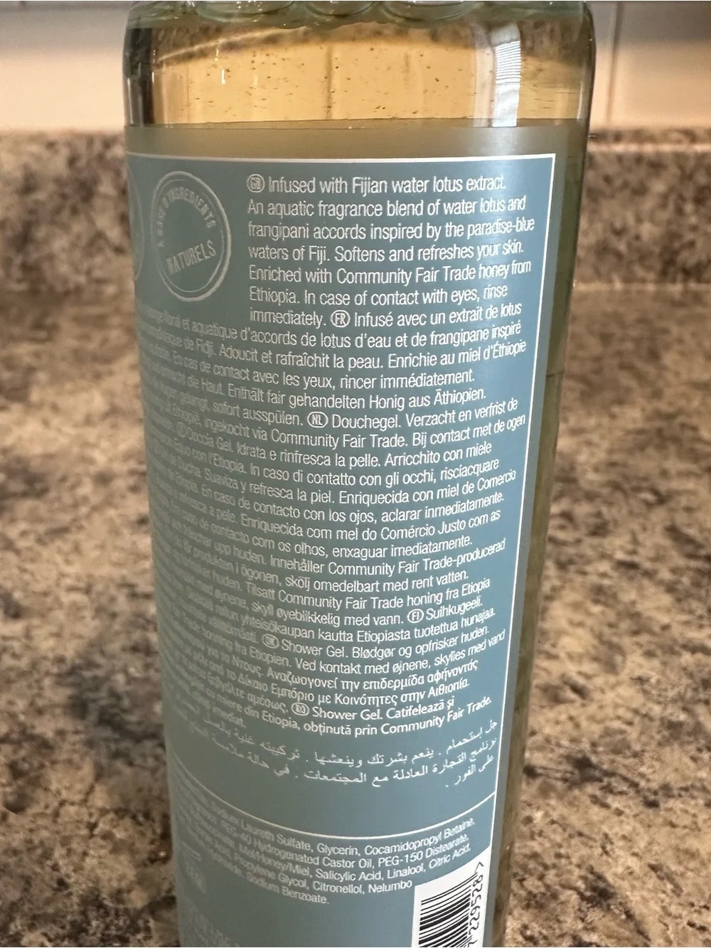 NEW The Body Shop Voyage Collection Fijian Water Lotus Shower Gel Body Wash 2013